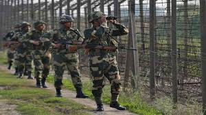 Indian soldiers on alert along the Line of Control in Jammu and Kashmir