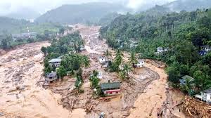 Aerial view of Kerala landslides