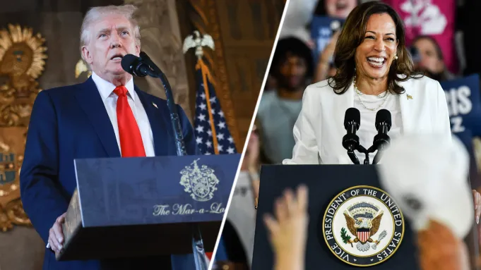 Donald Trump Kamala Harris Detroit