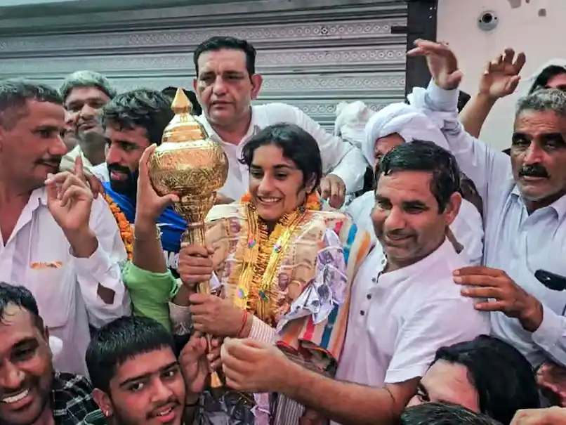 Vinesh Phogat gold medal celebration