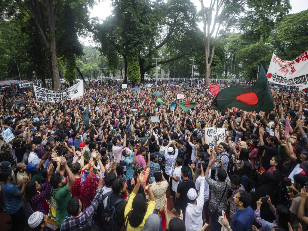 Bangladesh political unrest, students demanding change