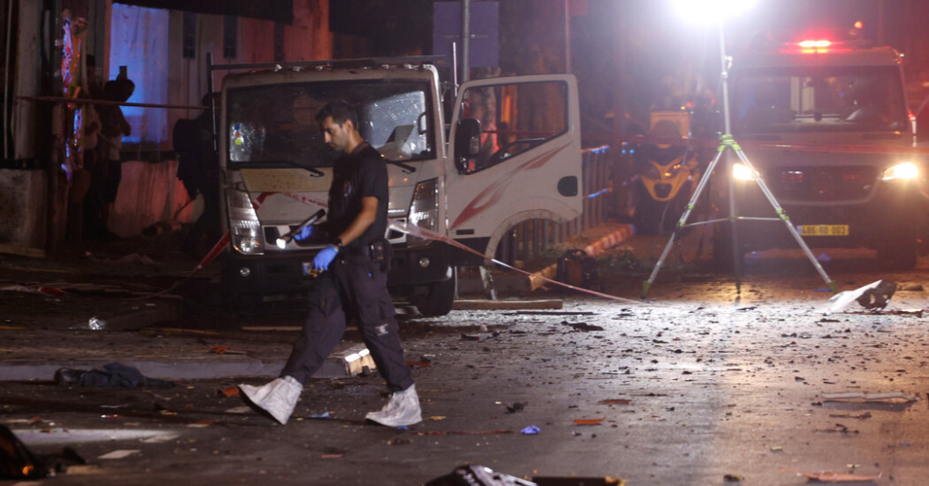 Tel Aviv truck bombing  shelters Israel