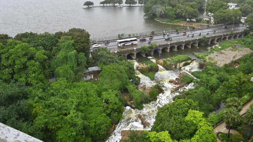 Hyderabad Hussain Sagar water release