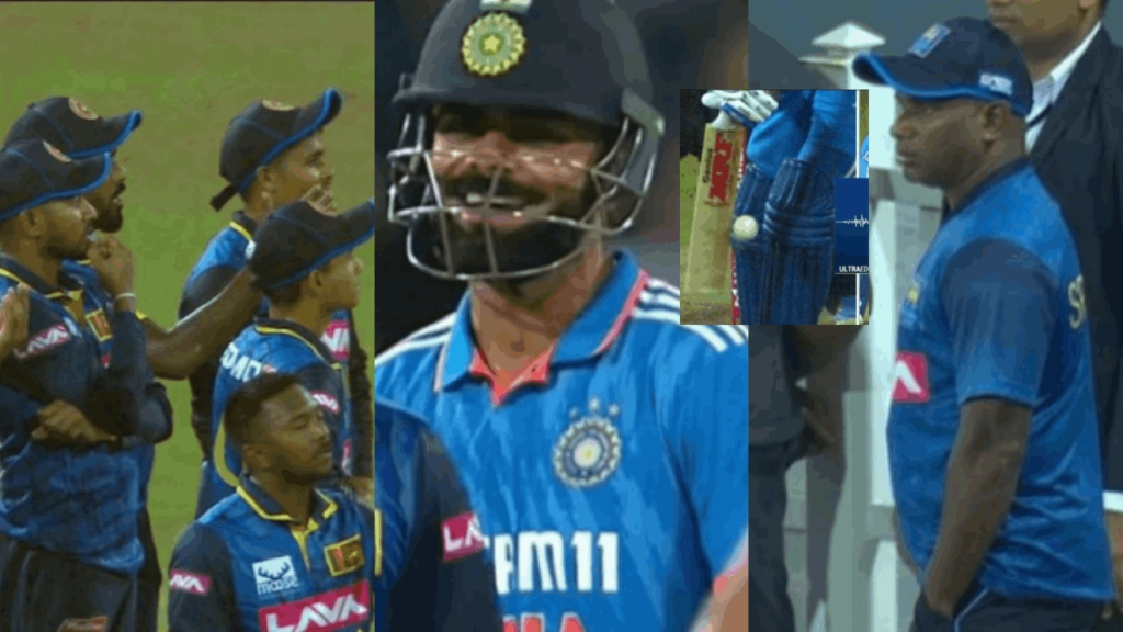 DRS controversy during India vs. Sri Lanka match