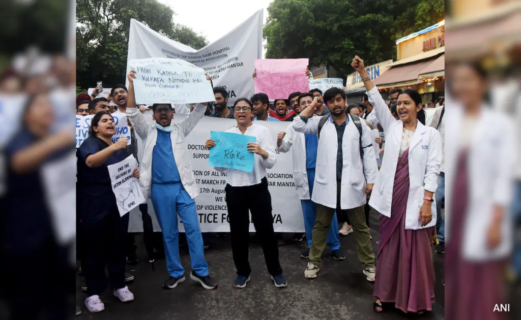 Doctors in Delhi Unite for Safety