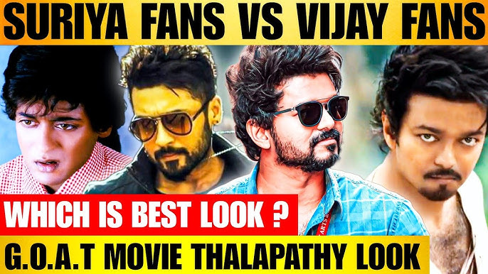 Vijay GOAT transformation debate sparks fan comparison with Suriya's Aadhavan look