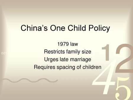 Psychological Effects of One Child Policy