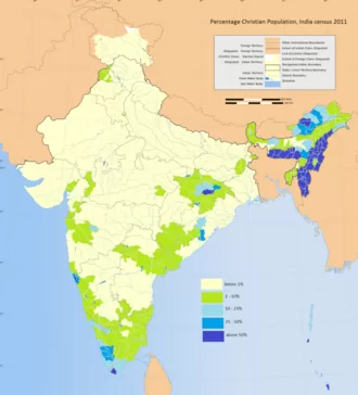 Indian Christian population statistics